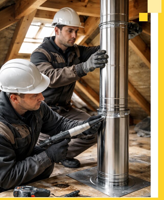 Монтаж дымоходов для каминов в Климовске с гарантией качества