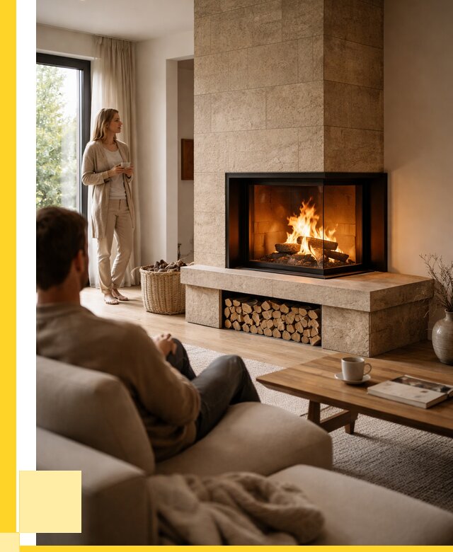 Угловые камины из кирпича установка в Климовске от 151920 р. ЭриданКлс