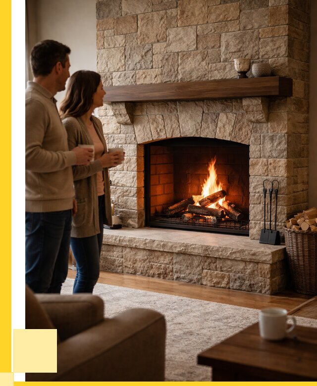 Каменные камины на заказ в Климовске от 182304 р. | ЭриданКлс