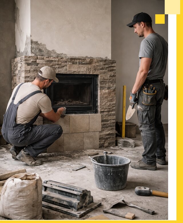 Камины под ключ в Климовске: проект, изготовление и монтаж