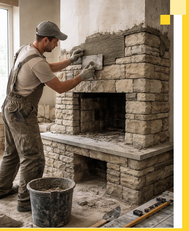 Строительство каминов под ключ в Климовске от проектирования до монтажа