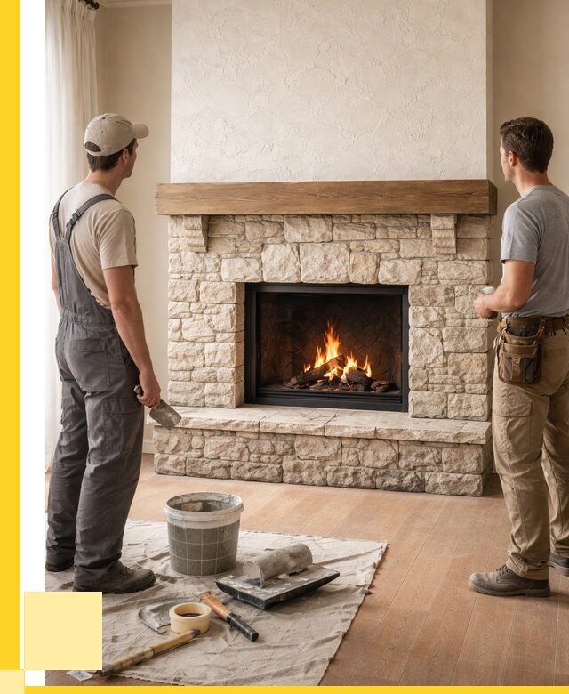 Отделка каминов в Климовске от 6583 р. под ключ | ЭриданКлс