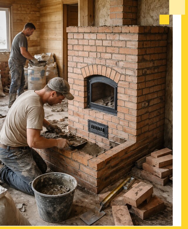 Профессиональное строительство печей в Климовске под ключ