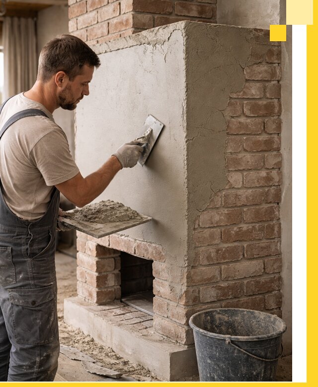 Отделка печей и облицовка каминов в Климовске под ключ