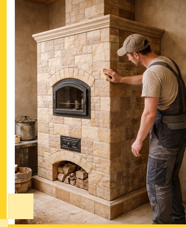 Облицовка печей в Климовске от 4558 р. под ключ | ЭриданКлс