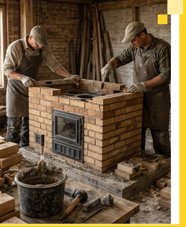 Изготовление и установка варочных печей под ключ в Климовске