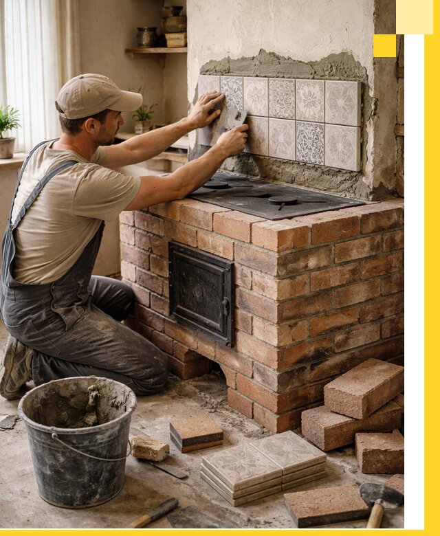 Печи с плитой на заказ монтаж гарантия и сервис в Климовске