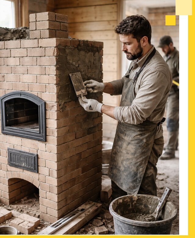 Изготовление и установка печей-шведок под ключ в Климовске