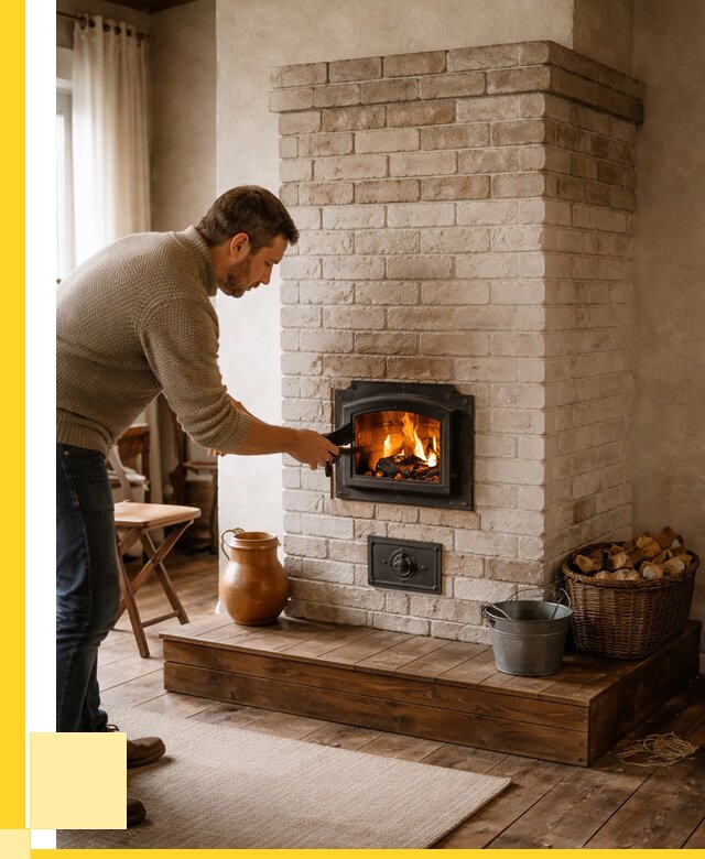 Печь голландка из кирпича в Климовске от 86088 р. | ЭриданКлс