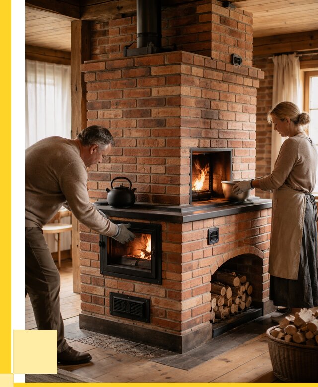 Печи для загородного дома под ключ в Климовске от 81024 р. | ЭриданКлс