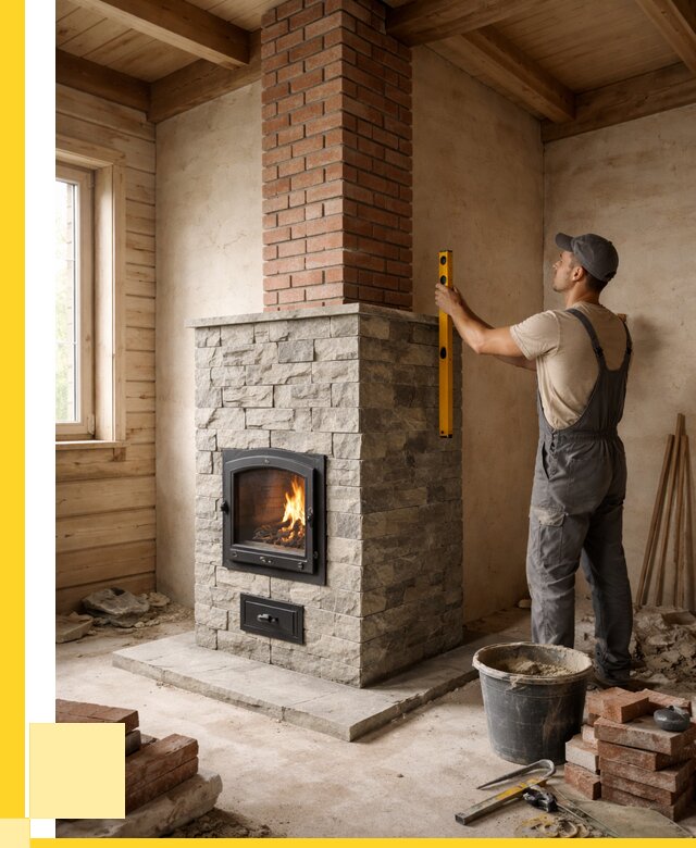 Печи и дымоходы под ключ в Климовске от 45576 р., ЭриданКлс