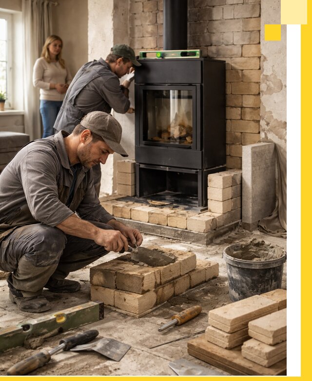 Печи и камины под ключ: проект, установка в Климовске