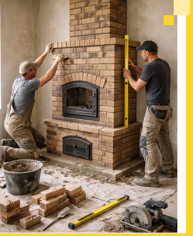 Продажа и установка печей и каминов для дома под ключ в Климовске