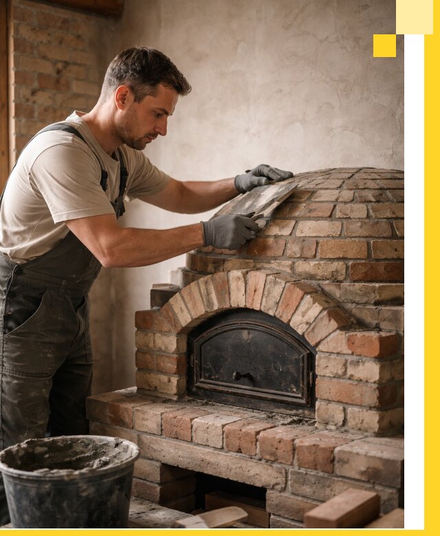 Изготовление и монтаж помпейских печей на заказ в Климовске