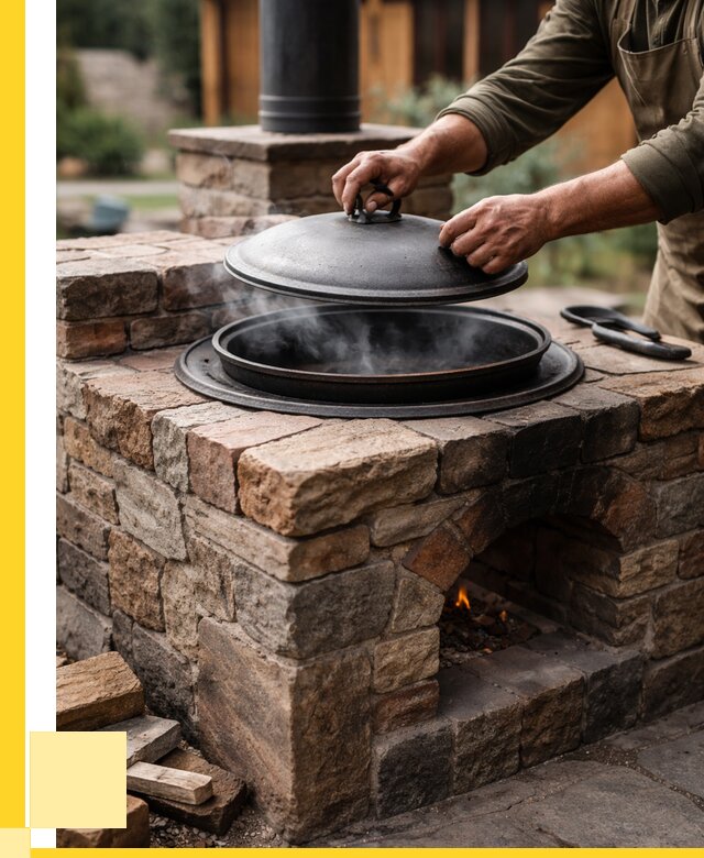 Печи для казана в Климовске по цене от 18230 р. | ЭриданКлс