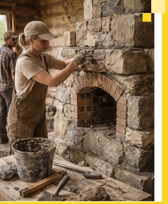 Каменные печи на заказ и монтаж в Климовске, долговечные решения