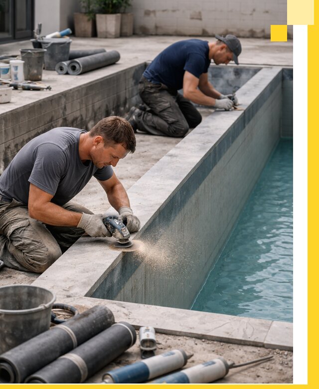 Профессиональный ремонт бассейнов под ключ в Климовске