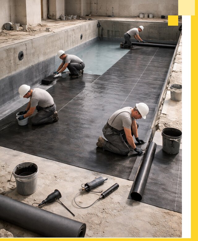 Профессиональная гидроизоляция бассейнов и чаш в Климовске под ключ