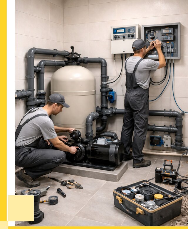 Монтаж оборудования для бассейнов в Климовске от 40512 р. | ЭриданКлс