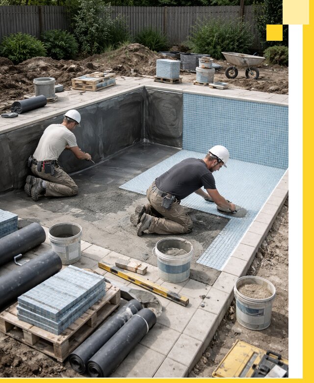 Проектирование и строительство стационарных бассейнов в Климовске