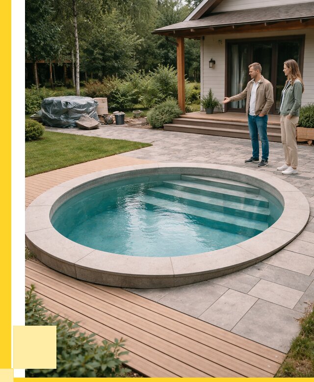 Бассейн на даче под ключ в Климовске от 202560 р., ЭриданКлс