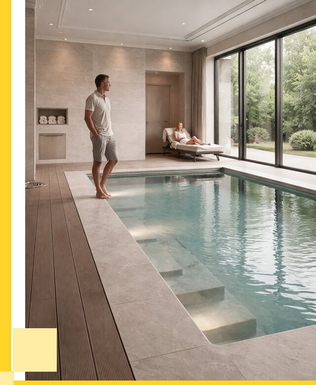 Бассейны в коттедже под ключ в Климовске от 1215360 р. | ЭриданКлс