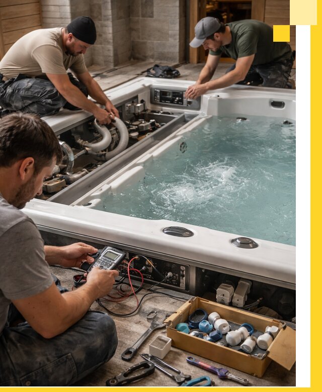 Гидромассажные бассейны под ключ в Климовске, дизайн и монтаж