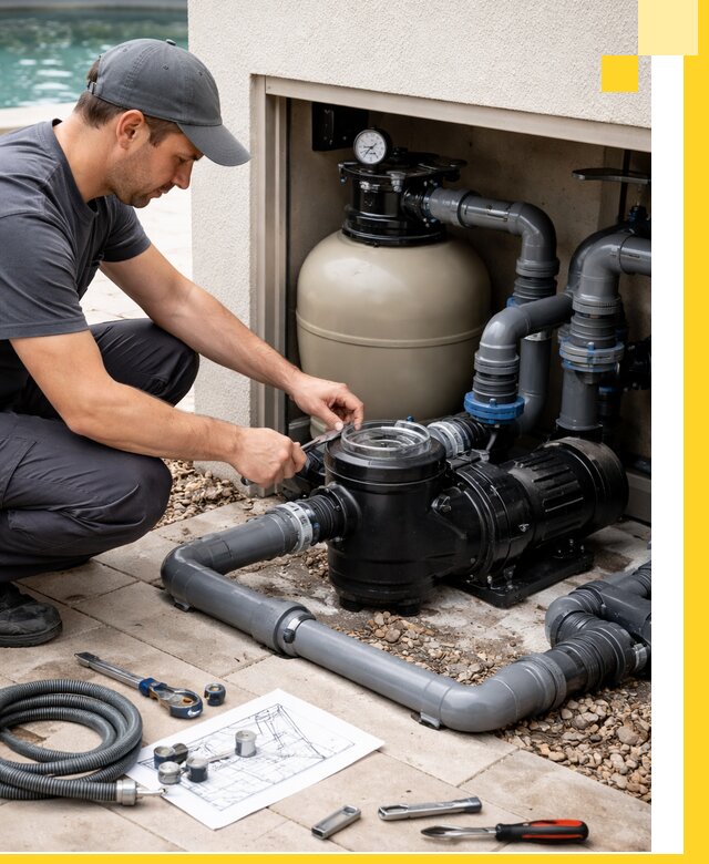 Поставка, монтаж и сервис насосов для бассейнов в Климовске