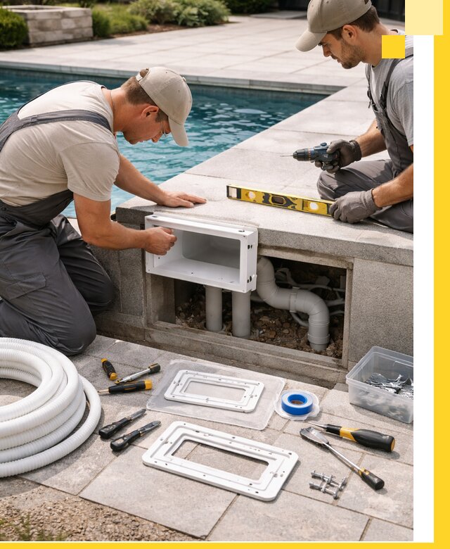 Поставка и установка скиммеров для бассейнов в Климовске