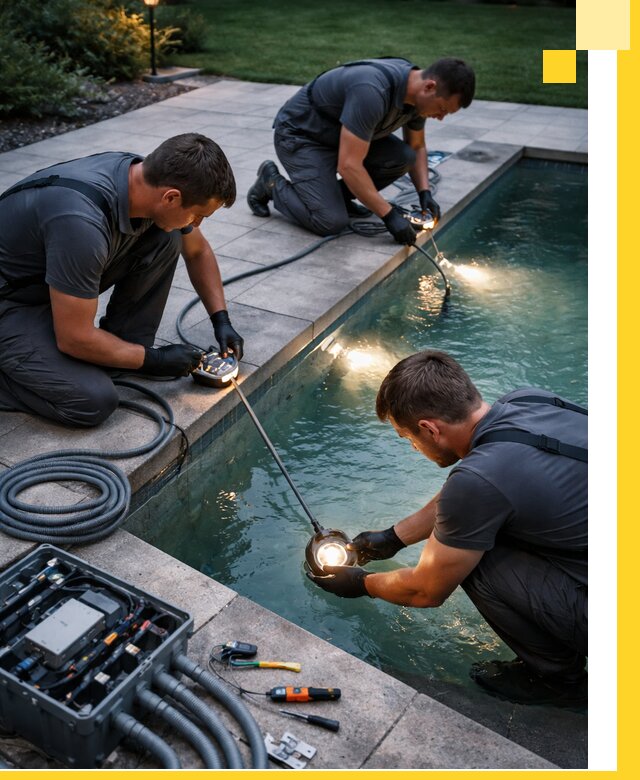 Профессиональное освещение бассейнов в Климовске: дизайн и монтаж