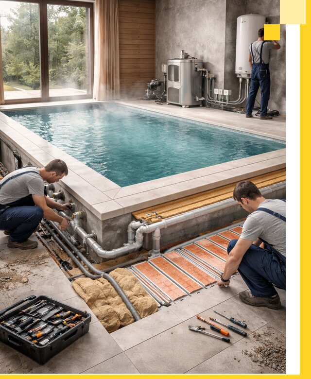 Проектирование и строительство тёплых бассейнов в Климовске