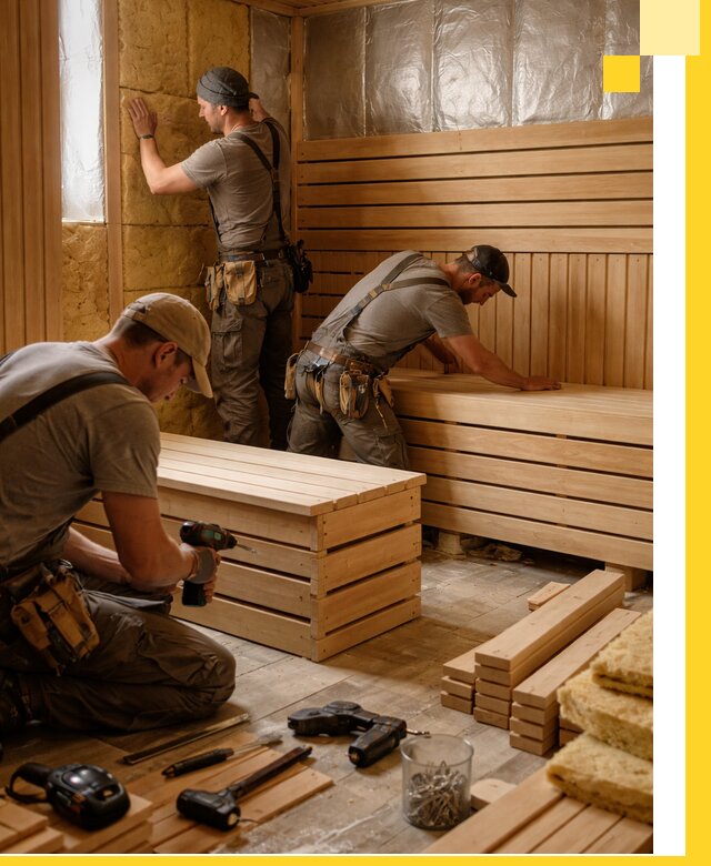 Профессиональное строительство саун под ключ в Климовске