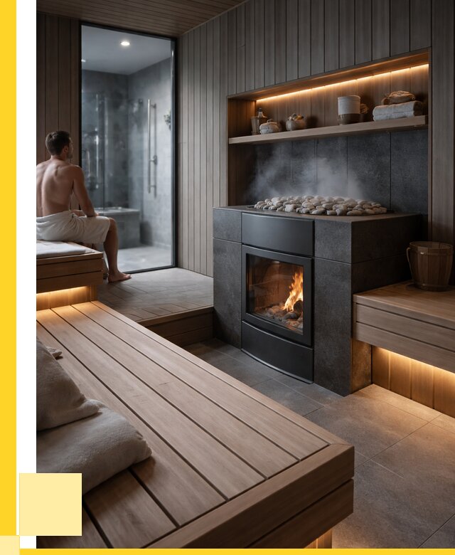Проект сауны в частном доме в Климовске от 35448 р. | ЭриданКлс