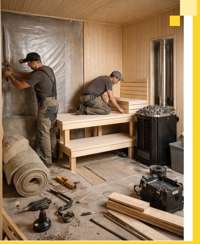 Проекты саун под ключ в Климовске дизайн и строительство