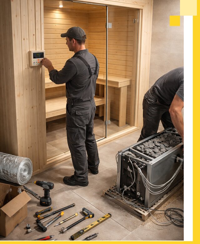 Поставка, установка и монтаж электрических саун в Климовске