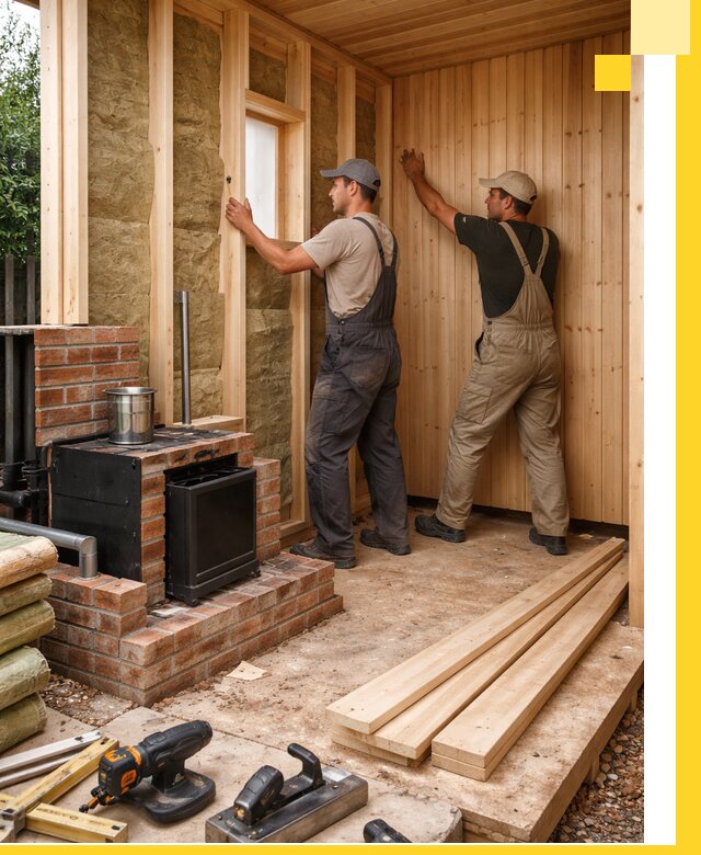 Строительство и установка дачных саун под ключ в Климовске