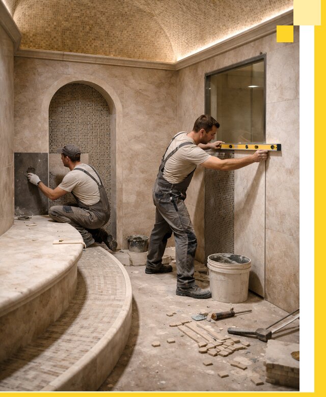 Проектирование и строительство саун с хамамом под ключ в Климовске