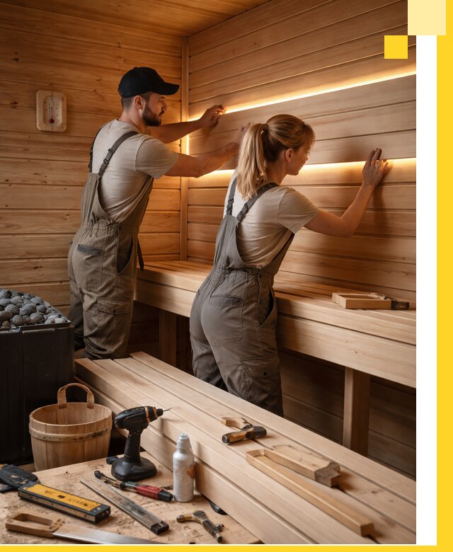 Дизайн саун и бань под ключ с индивидуальным проектом в Климовске