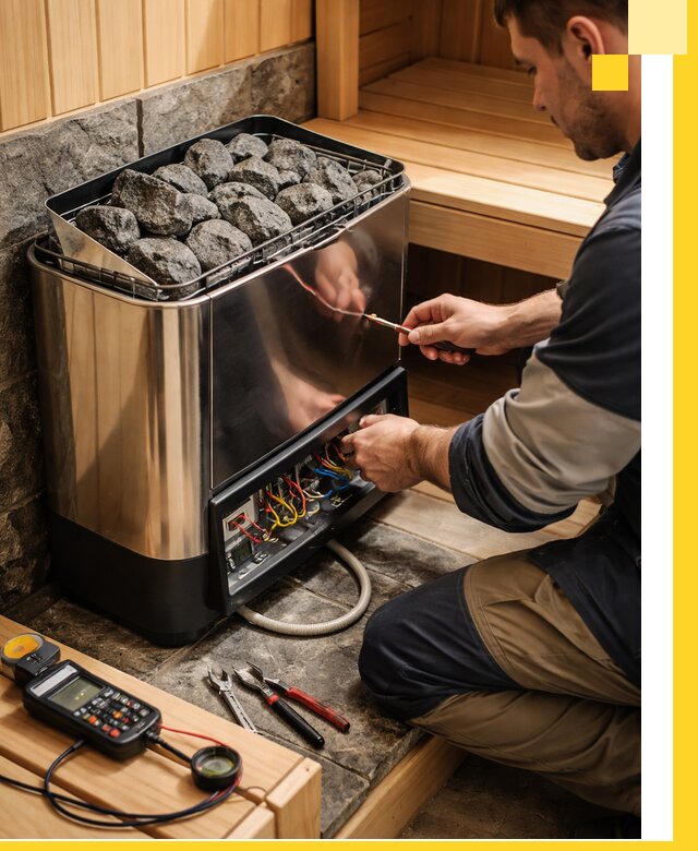 Продажа и установка электрокаменок для саун в Климовске