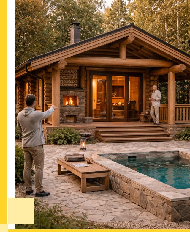 Проекты бань и хамам в Климовске от 25320 р. | ЭриданКлс