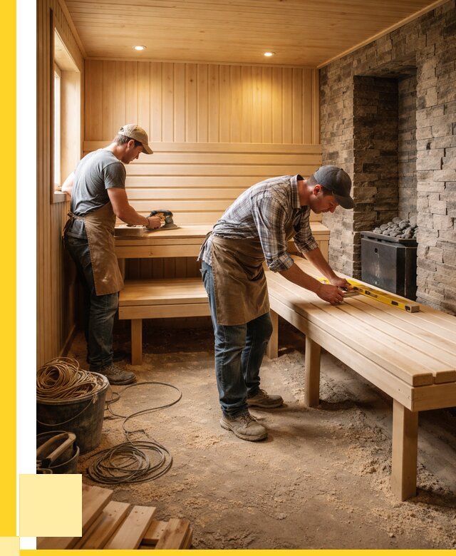 Отделка бани в Климовске: внутренняя отделка от 3038 р. | ЭриданКлс