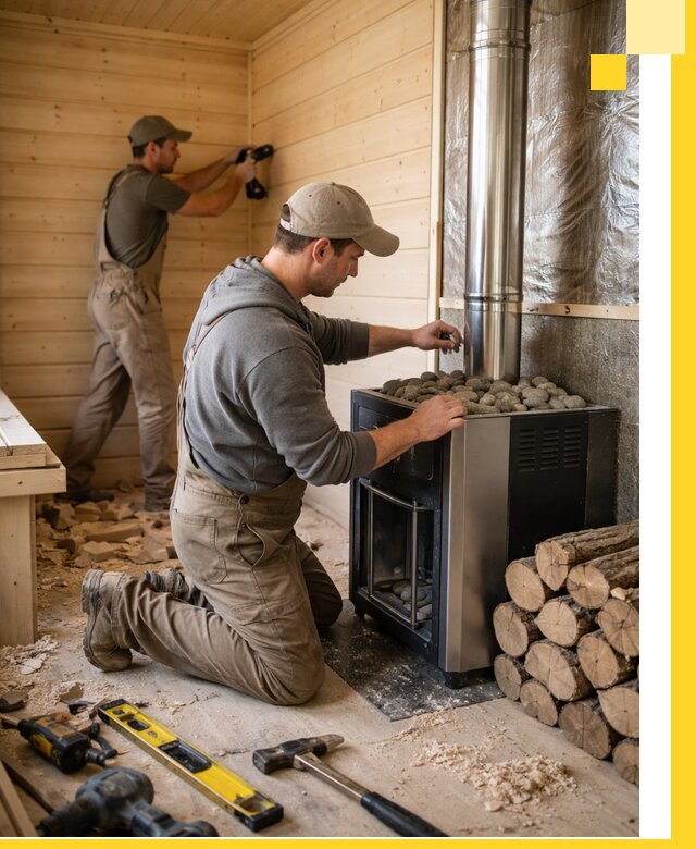 Строительство деревянных бань под ключ в Климовске проекты и монтаж