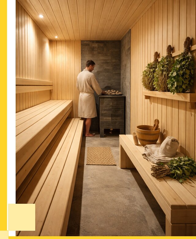 Отделка парной под ключ в Климовске от 354480 р. | ЭриданКлс