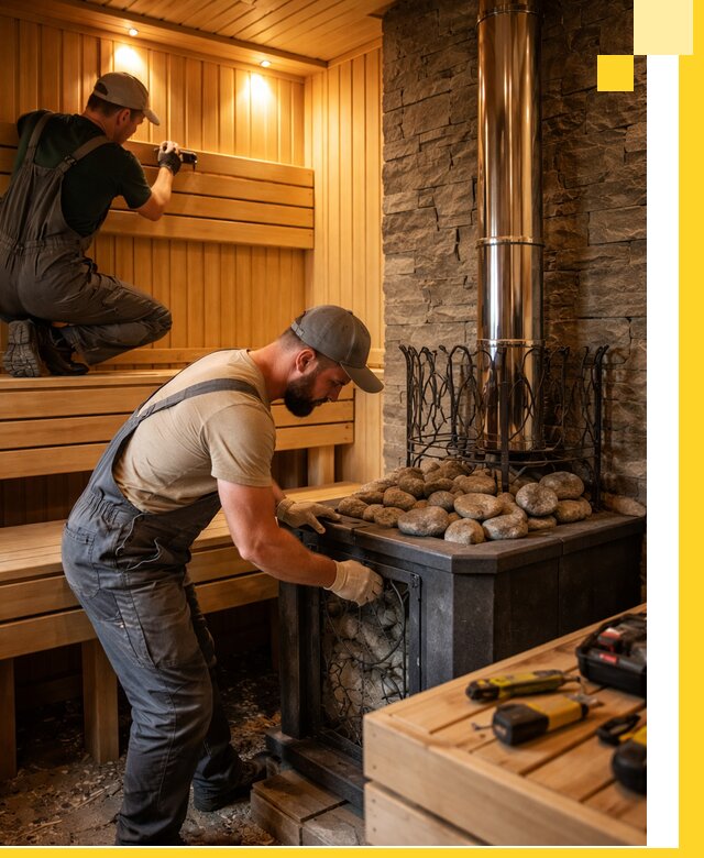 Комплексный дизайн бань, саун и зон отдыха в Климовске