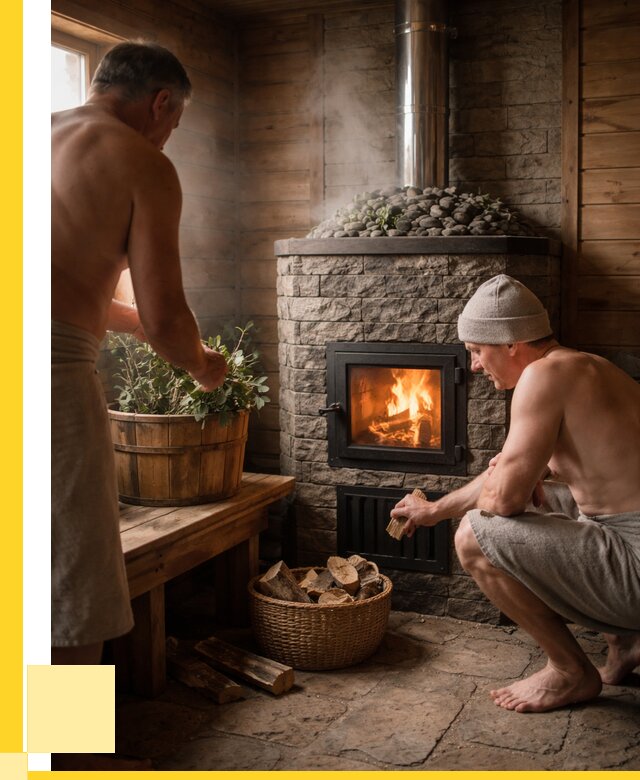 Банные печи под ключ в Климовске от 45576 р. | ЭриданКлс кирпичная