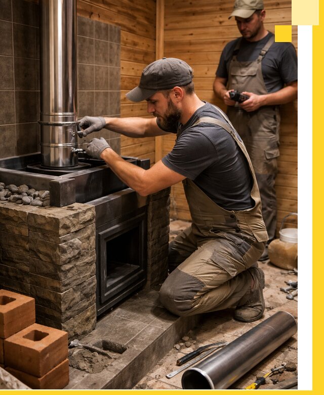 Изготовление и установка банных печей под ключ в Климовске