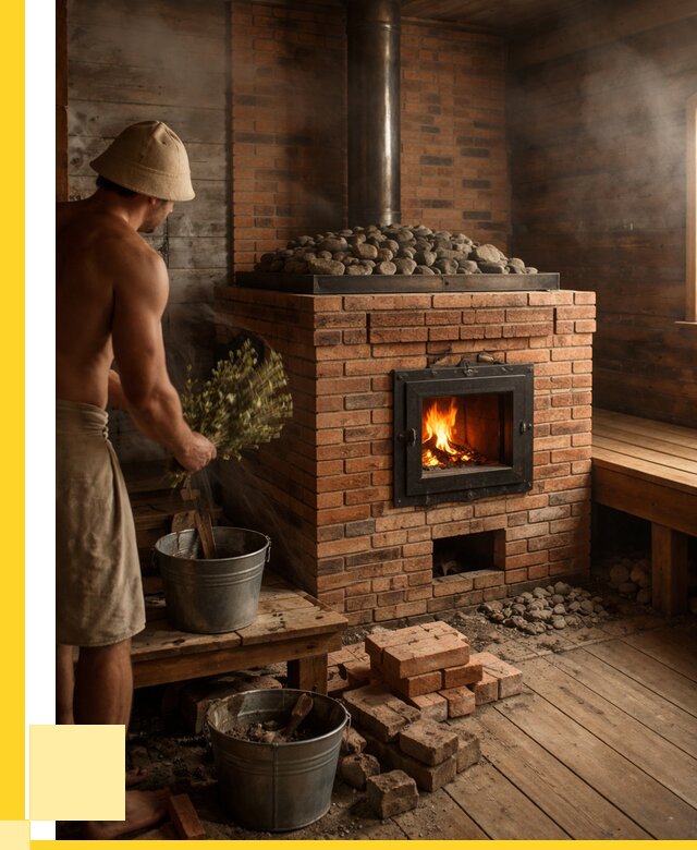 Кирпичные банные печи в Климовске от 91152 р. | ЭриданКлс