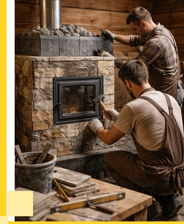 Облицовка банной печи в Климовске от 15192 р. | ЭриданКлс