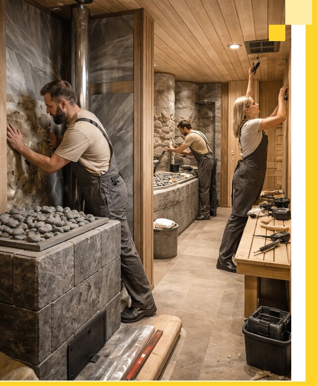 Строительство бань и SPA процедур в Климовске под ключ и отделкой