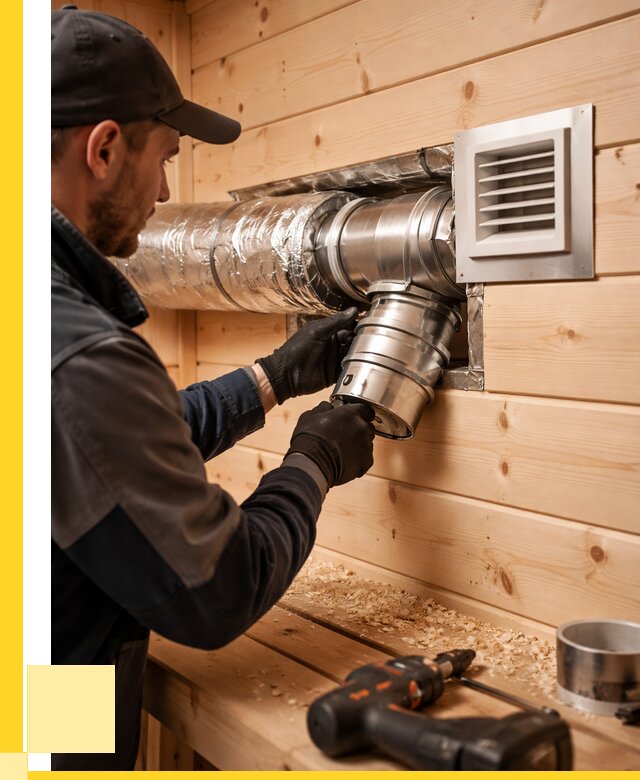 Монтаж вентиляции бани в Климовске от 12154 р. | ЭриданКлс